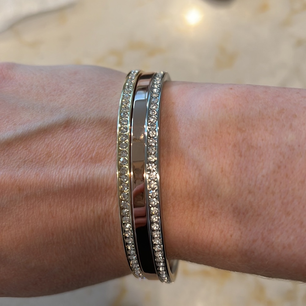 NWT Set of three Victoria’s Secret bangles in Gold, Silver, & Rose